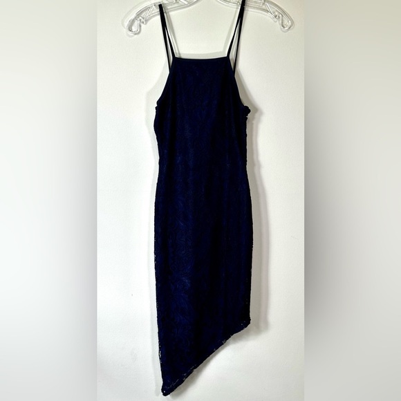 Women’s Strappy Asymmetrical Hem Bodycon Dress - Picture 1 of 6
